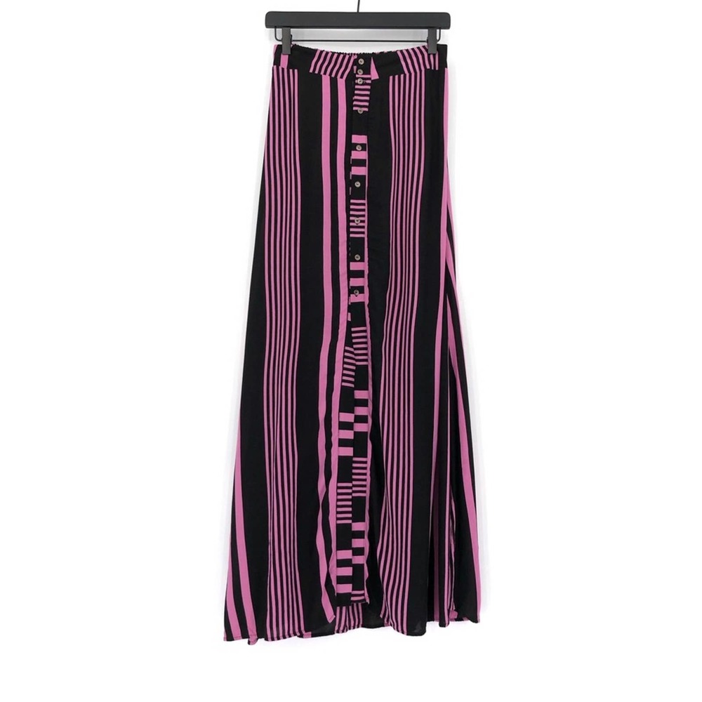 MAAJI Cray Sea Maxi Skirt Pink Black M